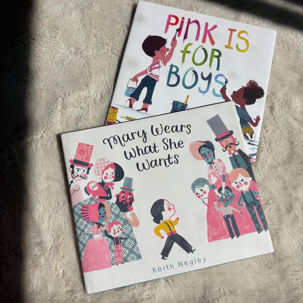 Mary Wears What She Wants and Pink is For Boys Childrens Book Bundle Set of‎ 2